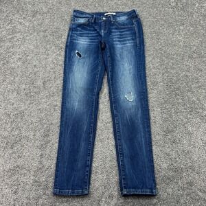 Mavi Jeans Womens 26/29 Blue Ada Boyfriend Medium Wash Distressed Stretch City